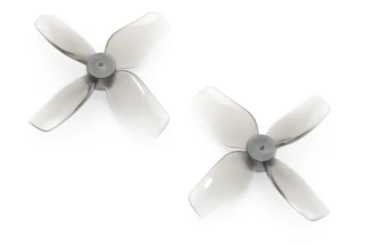 HQ Micro Whoop Vierblatt Propeller 40mm je 2xCW und 2xCCW für 1,5mm Welle in schwarz transparent