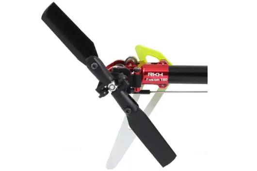 Rakonheli Heckset CNC gefräst aus Aluminium in rot für Blade Fusion 180