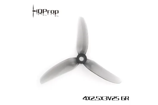 HQ Dreiblatt Propeller 4x2,5x3V2S 2xCW und 2xCCW für 5mm Welle in grau