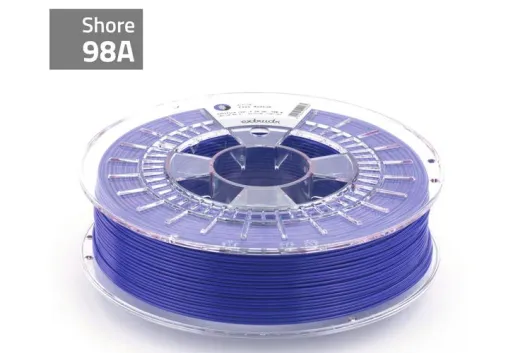 Extrudr Filament TPU (Thermoplastic Polyurethane) FLEX MEDIUM in blau Ø 1,75mm 0,75Kilo