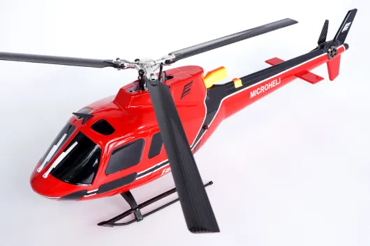 Microheli Scale Rumpf AS-350 in rot/schwarz für Blade 230S und 230S V2