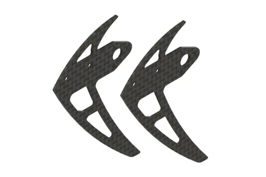 Mikado Ersatzteile Seitenleitwerk aus Carbon für LOGO 200 und V8