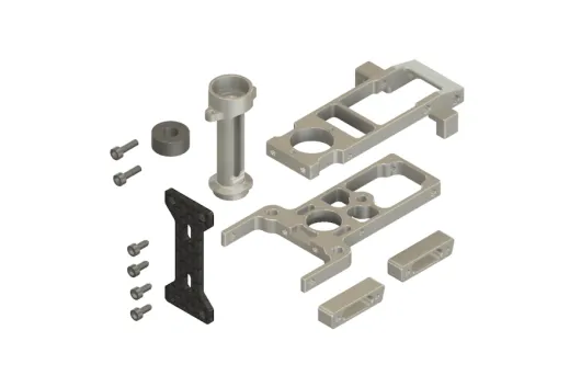 Mikado Ersatzteile Aluminium-Teile Chassis für LOGO 200 und V8