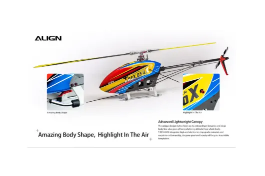 Align T-REX 650X Dominator Combo für 6S mit Starrwellenantrieb