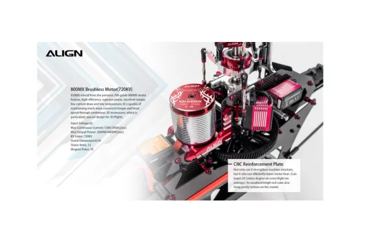 Align T-REX 650X Dominator Combo für 6S mit Starrwellenantrieb