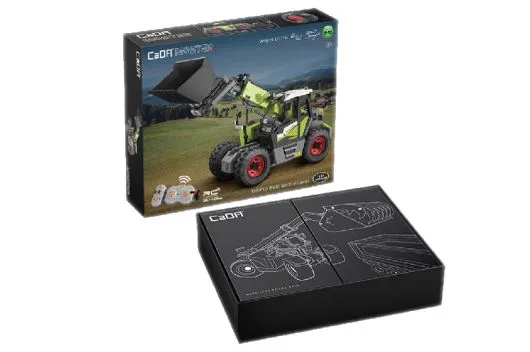 CaDA Master Series Klemmbausteine Teleskoplader 1:17 RC Set RTR mit Fernsteuerung und Antriebsset - 1469 Teile