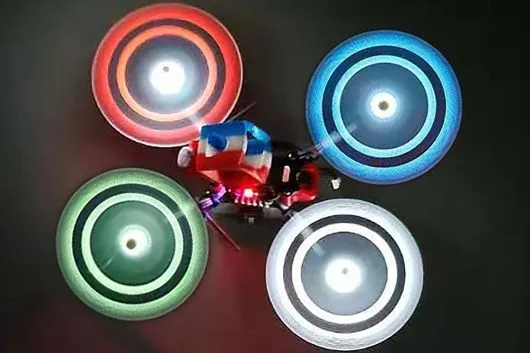 Gemfan Moonlight LED Prop V2 3Blatt Propeller in weiß je 4Stück ERSATZPROPELLER ohne Elektronik