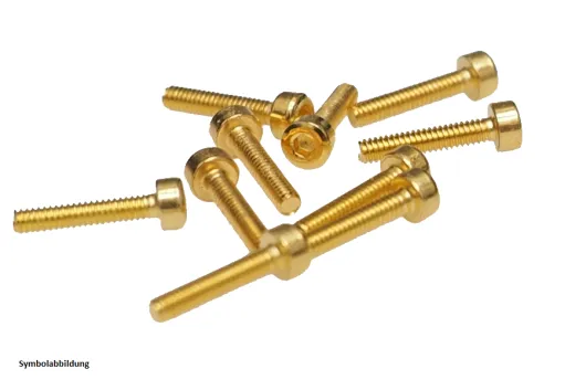 Inbusschrauben mit Titan Legierung Härtegrad 12,9 M2,5x5mm 10Stück