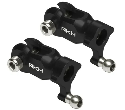 Rakonheli Heckrotorblatthalter Set aus Aluminium in schwarz für Blade Fusion 180