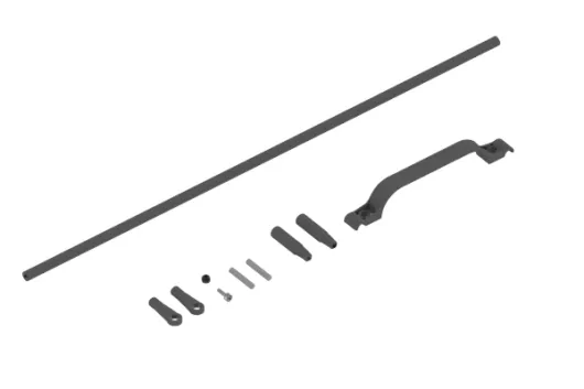 Mikado CFK Heckanlenkung LOGO 500 SE und 550 SE, 22mm Heckrohr