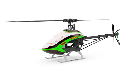 Mikado Haube LOGO 550 weiß/schwarz/neon-grün