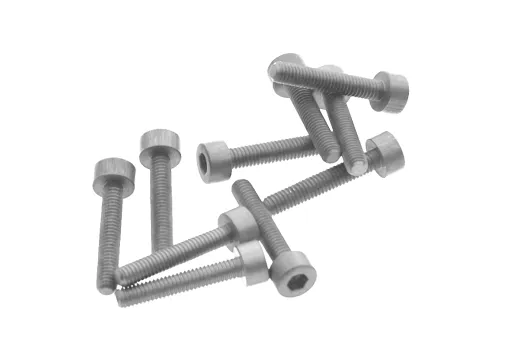 Inbusschrauben aus Aluminium silber eloxiert M3x16 10Stück