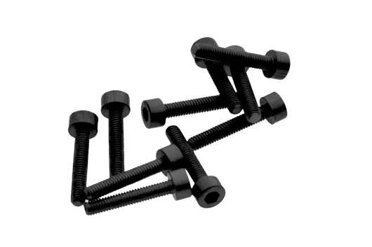 Inbusschrauben aus Aluminium schwarz eloxiert M3x16 10Stück