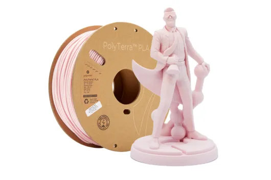 Polymaker PolyTerra PLA Filament Candy / Pastell rosa 1,75mm 1kg