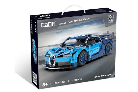 CaDA Klemmbausteine Blue Phantom - 1200 Teile