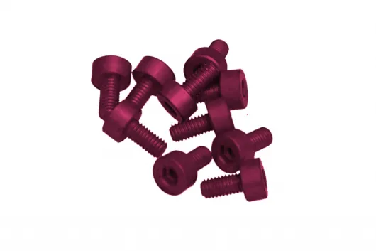 Innensechskantschrauben aus Aluminium pink eloxiert M3x10 10Stück
