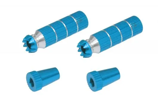 Steuerknüppelendstück / Gimbal Stick End / Typ B in hell blau mit M4 Gewinde 2Stück