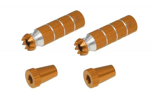 Steuerknüppelendstück / Gimbal Stick End / Typ B in orange mit M3 Gewinde 2Stück
