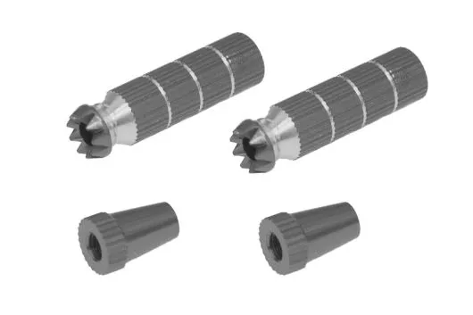 Steuerknüppelendstück / Gimbal Stick End / Typ B in titan mit M3 Gewinde 2Stück