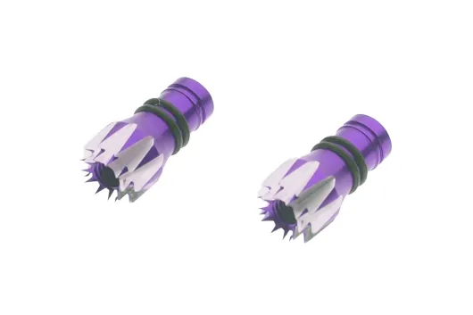 Steuerknüppelendstück / Gimbal Stick End / Typ D in violet mit M3 Gewinde 2Stück