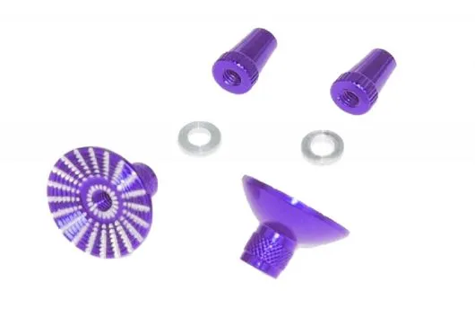 Steuerknüppelendstück / Gimbal Stick End / Typ E in violet mit M4 Gewinde 2Stück