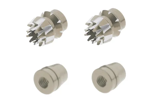 Steuerknüppelendstück / Gimbal Stick End / Typ S in titan mit M4 Gewinde 2Stück