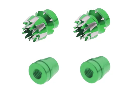 Steuerknüppelendstück / Gimbal Stick End / Typ S in grün mit M3 Gewinde 2Stück