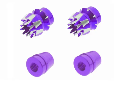 Steuerknüppelendstück / Gimbal Stick End / Typ S in violet mit M3 Gewinde 2Stück
