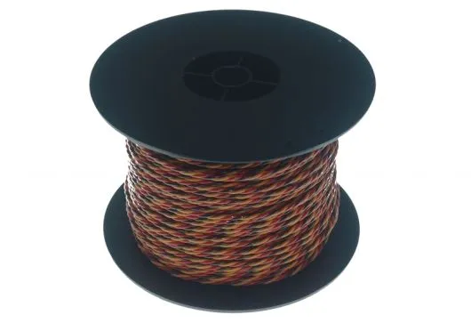 Servokabel 3x0,25mm² PVC verdrillt auf der praktischen Spule 100 Meter
