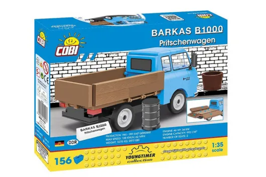COBI Klemmbausteine Auto BARKAS B1000 PRITSCHWAGEN - 156 Teile