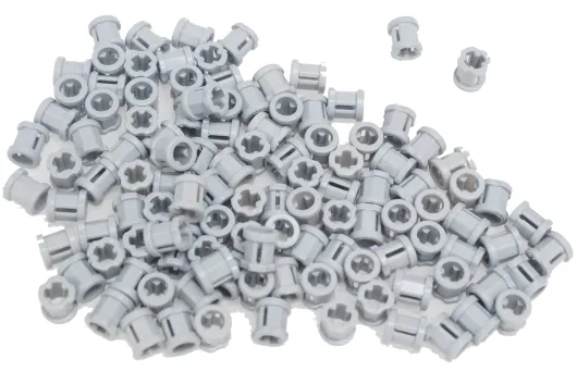 KBW Klemmbausteine Technik Hülse mit Kreuz in hell grau 100Stück