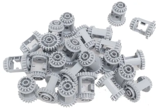 KBW Klemmbausteine Technik Getriebe Differential in hell grau 25Stück