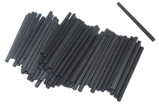 KBW Klemmbausteine Technik Achse 9L in schwarz 100Stück