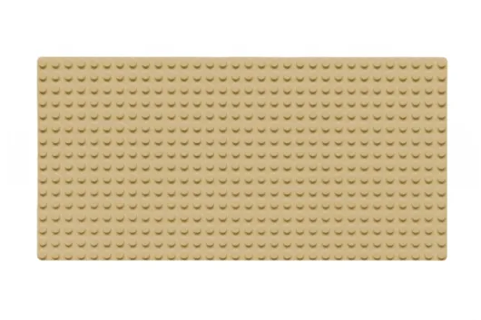 Wange Grundplatte sand gelb 16x32 Noppen, ca. 25,5x13cm