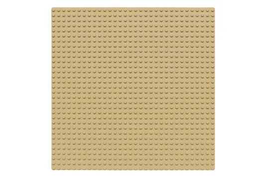 Wange Grundplatte sand gelb 32x32 Noppen, ca. 25,5x25,5cm