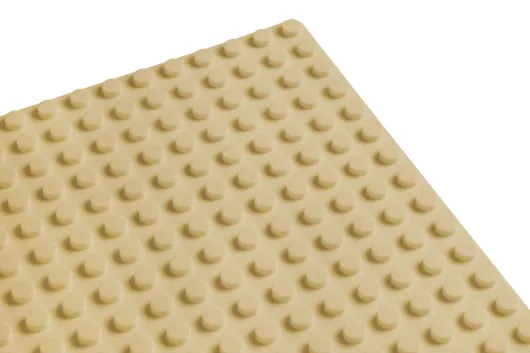 Wange Grundplatte sand gelb 32x32 Noppen, ca. 25,5x25,5cm