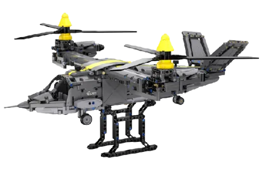 CaDA Klemmbausteine Tiltrotor Aircraft - 1436 Teile