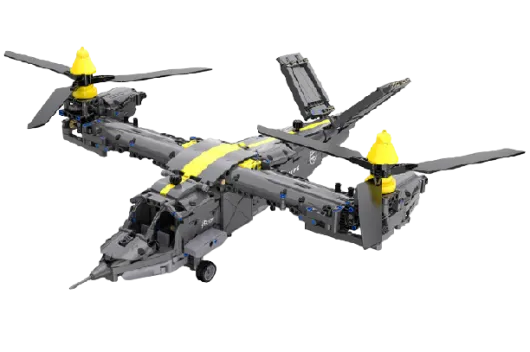 CaDA Klemmbausteine Tiltrotor Aircraft - 1436 Teile