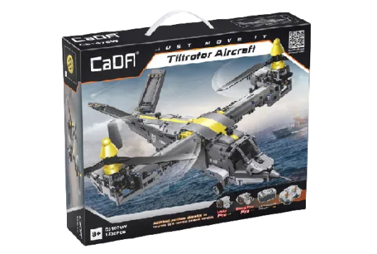 CaDA Klemmbausteine Tiltrotor Aircraft - 1436 Teile
