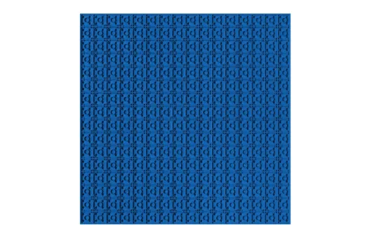 Grundplatte UNTERBAUBAR blau 32x32 Noppen, ca. 25,5x25,5cm