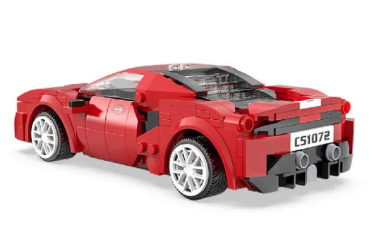 CaDA Klemmbausteine Race Car - RC Set RTR mit Fernsteuerung oder via APP und Antriebsset - 306 Teile