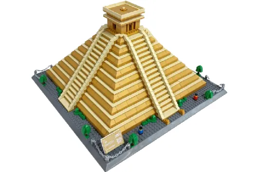 Wange Klemmbausteine El Castillo-Kakulkan in Mexico - 1340 Teile