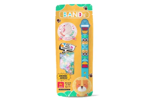 Wange Klemmbausteine Bands Kinderarmband blau - 29 Teile