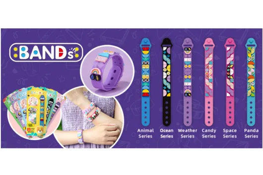 Wange Klemmbausteine Bands Kinderarmband blau - 29 Teile