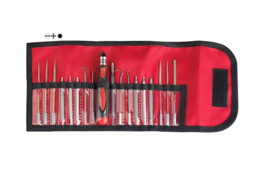 Präzisions Werkzeuge in Gürteltasche 18-tlg.