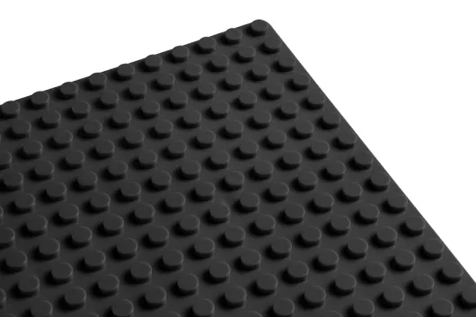 Wange Grundplatte schwarz 16x32 Noppen, ca. 25,5x13cm