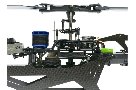 soXos Strike7.1 Heli Combo mit 1st Carbonrotorblättern in neon orange