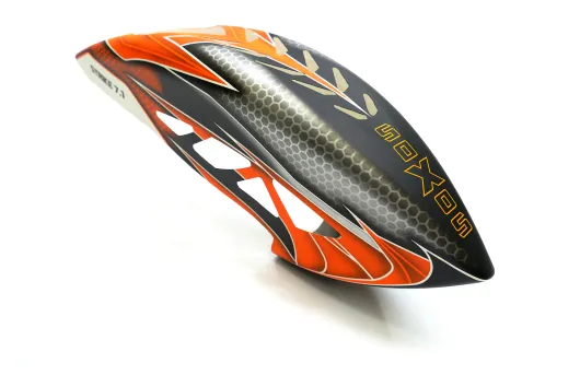 soXos Strike7.1 Heli Combo mit 1st Carbonrotorblättern in neon orange