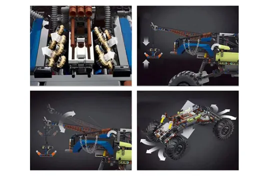 MouldKing Klemmbausteine Rebel Tow Truck mit RC Set - 1507 Teile