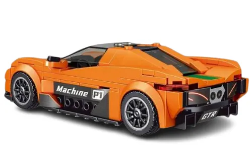 MouldKing Klemmbausteine McLaren P1 - 306 Teile mit stapelbarer Displaybox/Sammelbox 19,5x9,5x8,5cm